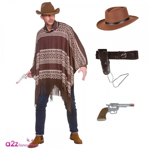 Mens western cowboy poncho - western, +