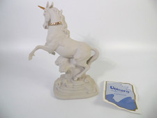 Vintage 1985 Franklin Mint Unicorn Sculpture Messenger Of Love by David Cornell