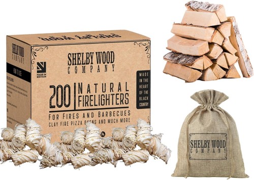 200 firelighters eco wax - firelighters,