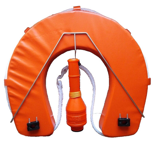 Orange man overboard - man,