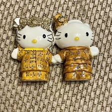 Rare Vintage Hello Kitty Couple  Wedding Figurine Costume Fridge Magnet - Set B