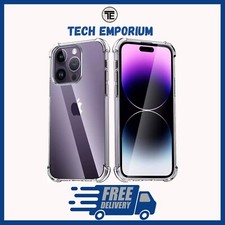 Case For iPhone 16 15 14 Pro Max Plus 13 11 12 7 8 Clear Shockproof Phone Cover