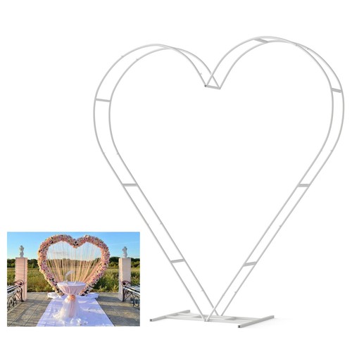 White heart shaped wedding - white, heart-shaped