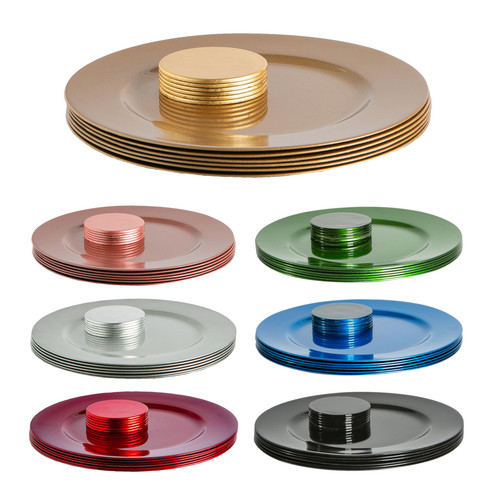 Piece metallic charger - metallic,