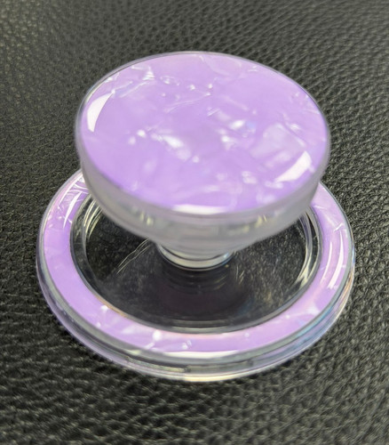 Purple marble magsafe pop grip - purple,