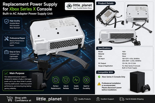 Replacement power supply for - replacement,