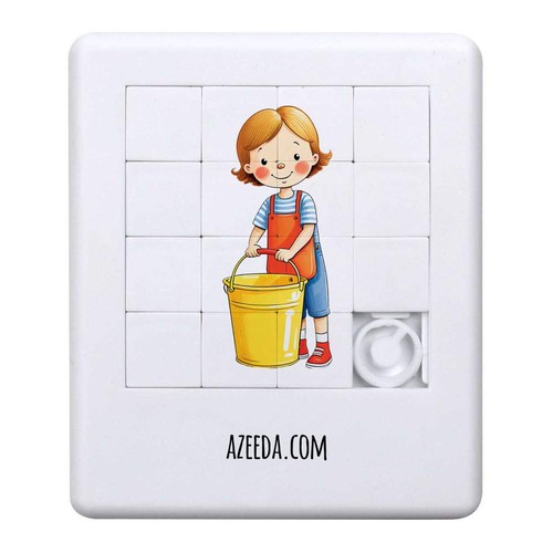 Child and bucket - and, sliding
