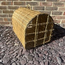 Vintage metal   Wicker  Basket