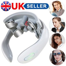 Electric Cervical Neck Pulse Massager Pain Shoulder Relief Body Muscle Relax UK