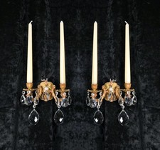 Lovely Pair 2 Arm Antique