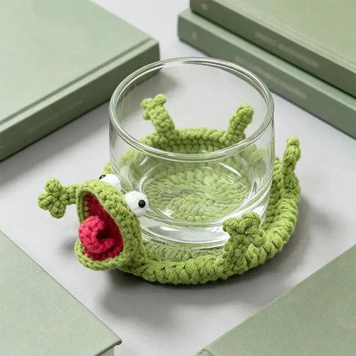 Cute animal crochet cup - cute,