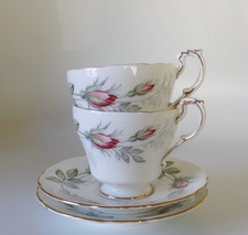 TWO PARAGON BRIDAL ROSE COFFEE