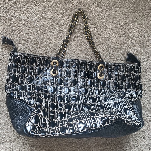 Carolina herrera logo tote - carolina,