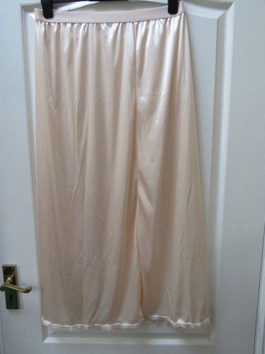 Glossy satin long petticoat - glossy,
