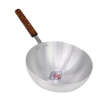 Aluminium Deep Biryani Pan with Wooden Handle 26 & 30cm Restaurant Catering New