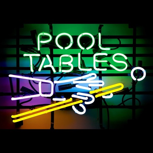 Pool tables billiards neon - pool,