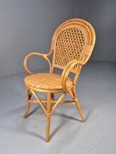 Vintage Cane Rattan Armchair 1980s Retro EB9685 VBER