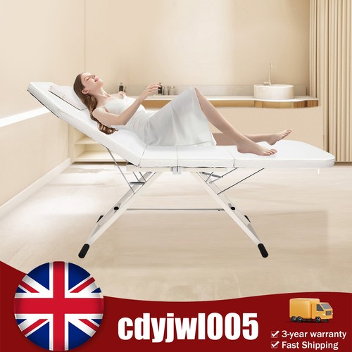 White salon beauty recliner - salon,