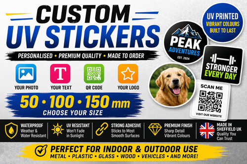 Custom stickers - uv,
