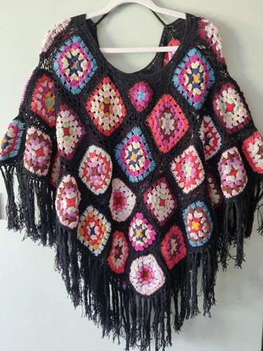 Handmade crochet granny square - crochet,