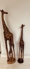 African Giraffe Family Wooden