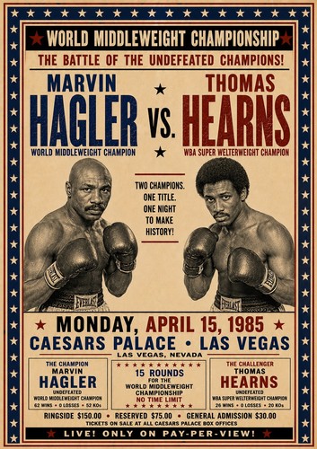 Marvin hagler thomas hearns - v,