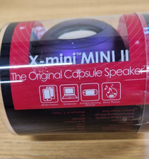 X MINI CAPSULE SPEAKER. PURPLE. RECHARGEABLE. C/W AUX LEAD. BNIB. IDEAL GIFT