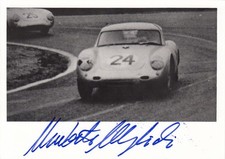 SIGNED UMBERTO MAGLIOLI PORSCHE 550 RS LE MANS 24 HOURS 1956 PHOTO AUTOGRAPH