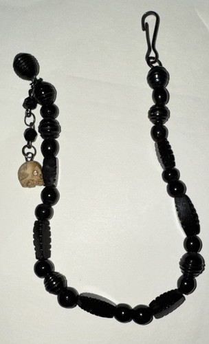 Victorian mourning whitby jet - whitby,