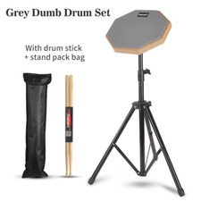 Practice Drum Pad Set 8 Inches Pad at Home Silent Practice Pad with Stand Drum S