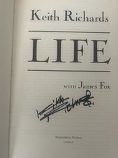 Keith Richards Signed Life 1st