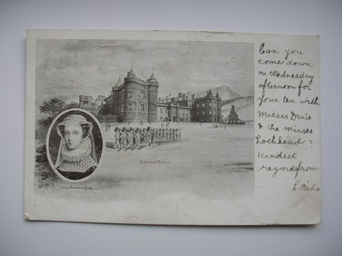 Edinburgh postcard holyrood - postcard,