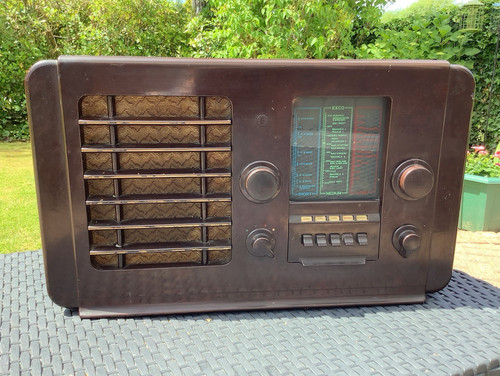 Ekco tube valve radio receiver - radio,