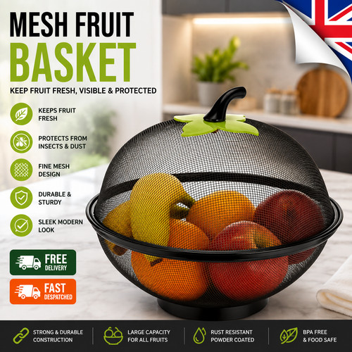 Metal fruit basket with - metal,