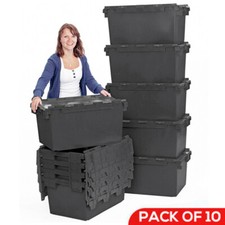 10 x LARGE Black Plastic