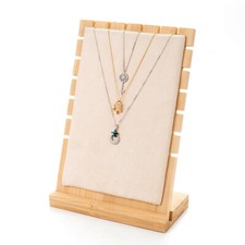 TOP QUALITY Wooden Multi Tiers Pendant Necklace Jewellery Display Stand Show 