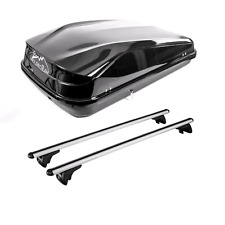 Roof Bars & Roof Box 420L For Vauxhall ZAFIRA MK3 2011-2019 Flush Roof Rails