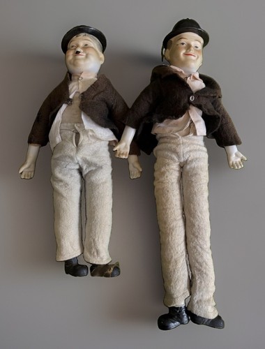 Vintage laurel and hardy dolls - laurel,