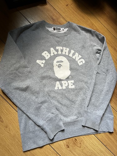 Bape grey crewneck men - bape, men’s