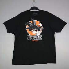 Dragonballz Mens T-Shirt Dragonballz Son Goku Kakarot Black Size XL Short Sleeve