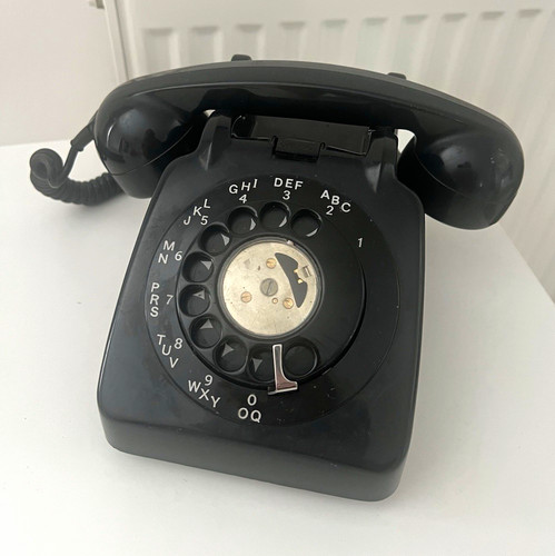 Black rotary dial - rotary, desk