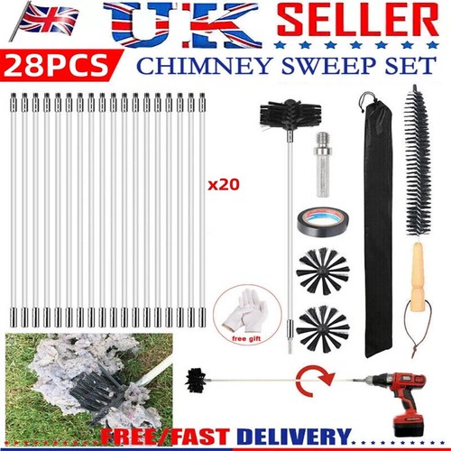Chimney sweep rods brush set - sweep,