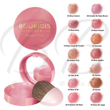 BOURJOIS Little Round Pot Blush Blusher with Mirror and Brush *ALL SHADES* NEW