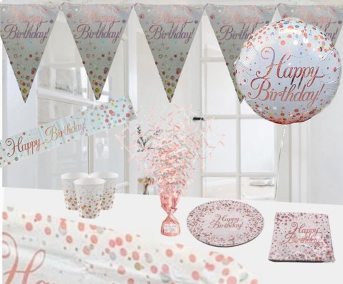 White rose gold silver theme