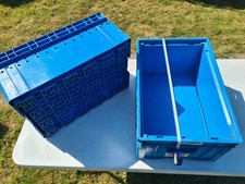 MEGA STRONG industrial plastic stackable storage box 390x590X250 FREE DELIVERY!