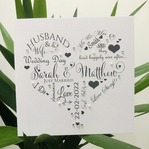 Handmade personalised wedding - personalised,