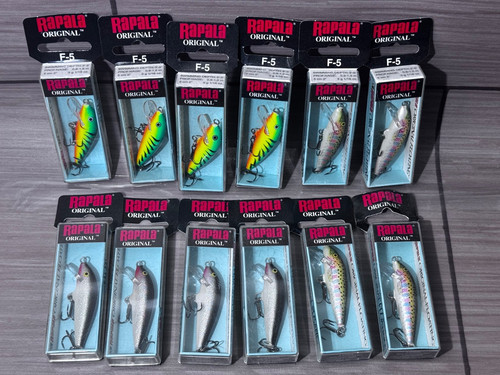 Lot rapala 5 minnow - 12,