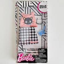 Barbie Fashion Pack Sanrio Hello Kitty Chococat Top, Skirt & Purse Accessories.