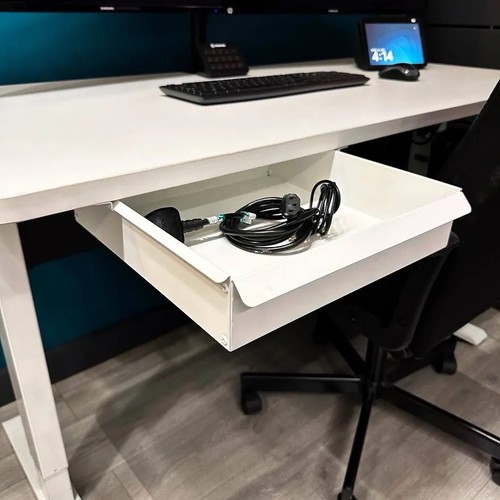 Under desk slide out pegboard - under-desk, slide-out
