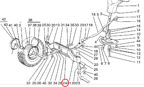 Genuine honda rod - rod, cg25840001h0